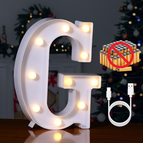 Rechargeable LED Letter Lights Sign Marquee Light Up Letters Sign for Night Light Wedding