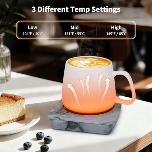 Mug Warmer Coffee Cup Warmer for Desk Auto Shut Off After 4 Hours