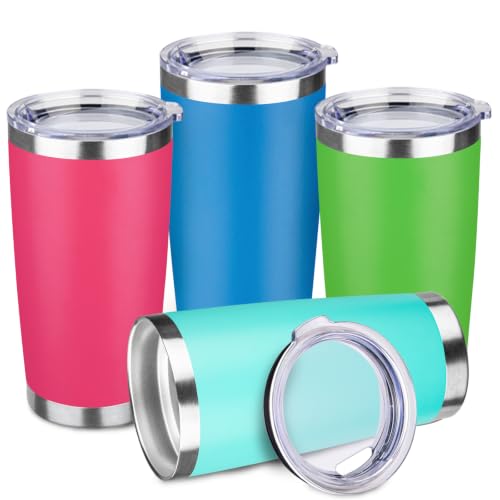 4 Pack 20oz Stainless Steel Travel Coffee Tumbler