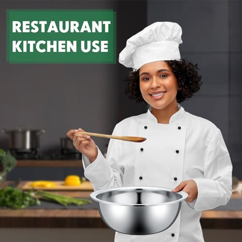Stainless Steel Mixing Bowls Set (20 Count)