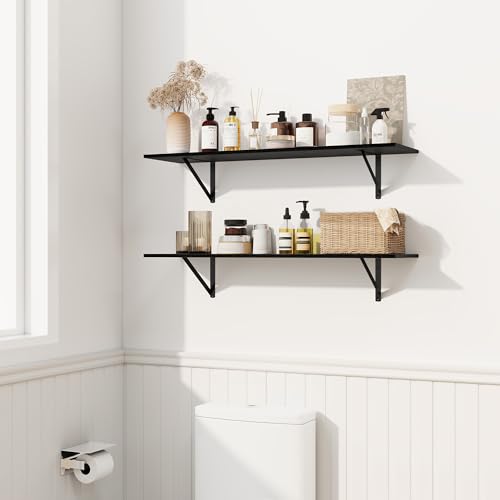 Deep Floating Shelves for Wall (2 Count)