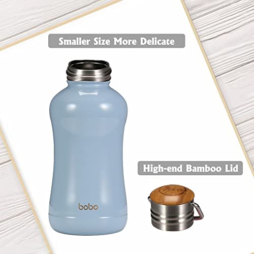 Mini Insulated Water Bottle With Bamboo Lid