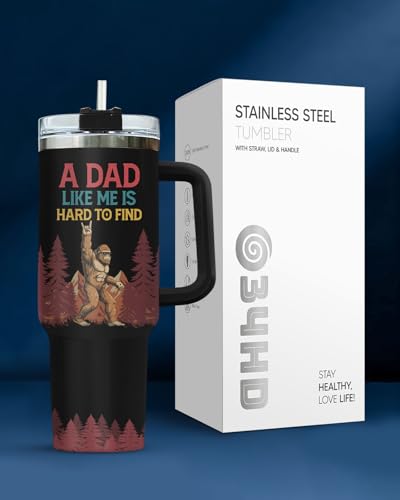 Bigfoot Sasquatch Dads 40 oz Tumbler with Handle