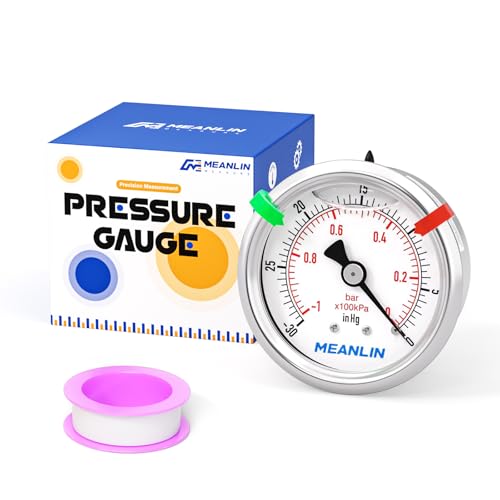 30inHG~0Psi Vacuum Pressure Gauge 1