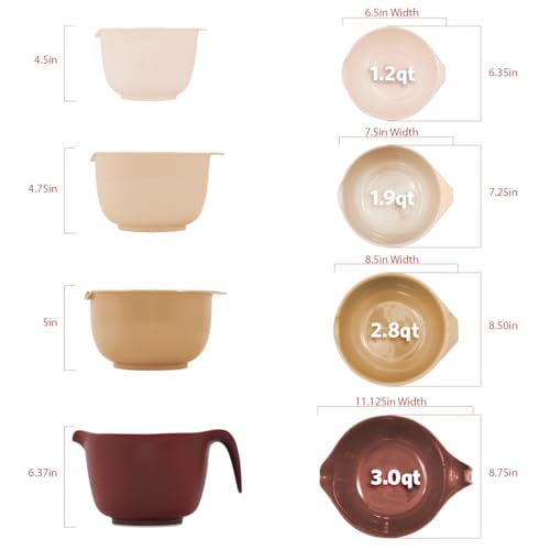 Mixing Bowls with Pour Spout