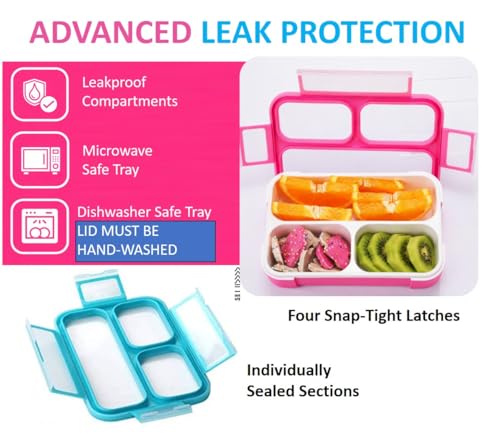 Small Snack Box Containers for Kids Toddlers (2 Count)