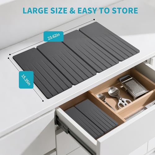 Extral Large Quick Dry Stone Drying Mat for Kitchen Counter