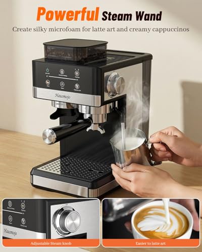 Espresso Machine with Grinder & Milk Frother