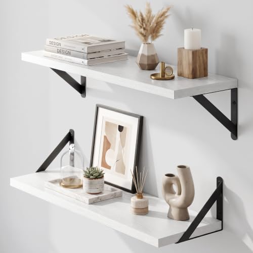 Wall Mounted Floating Shelves Set of 2 (2 Count)