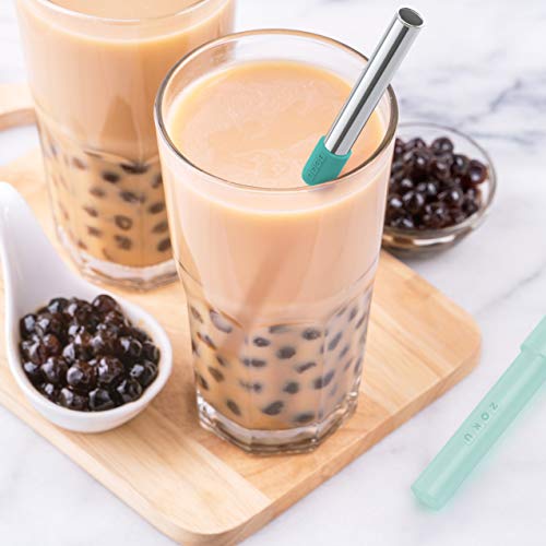 Jumbo Reusable Metal Straw with Case