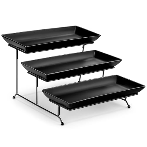 3 Tier Serving Trays for Party (4 Count)