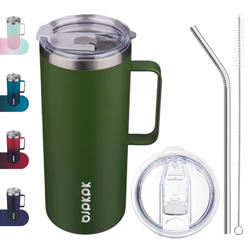 32oz Insulated Coffee Mug with Handle