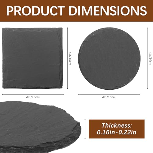48pcs Slate Coasters (48 Count)