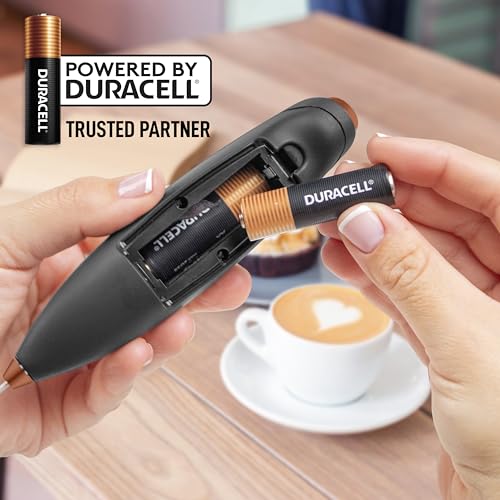 Powerful Milk Frother Wand With Duracell Batteries