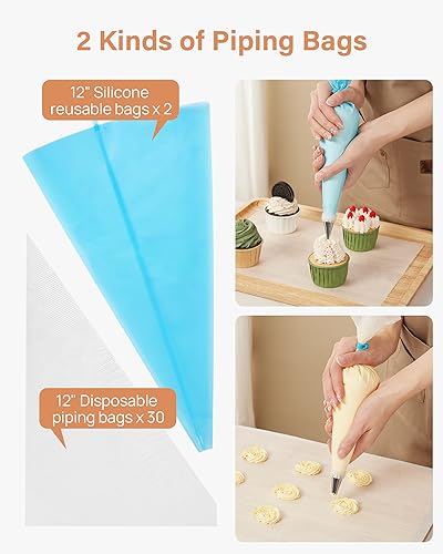 96 Cake Decorating Kit Baking Supplies for Beginner & Professional