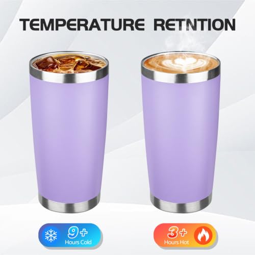 4 Pack 20oz Stainless Steel Travel Coffee Tumbler
