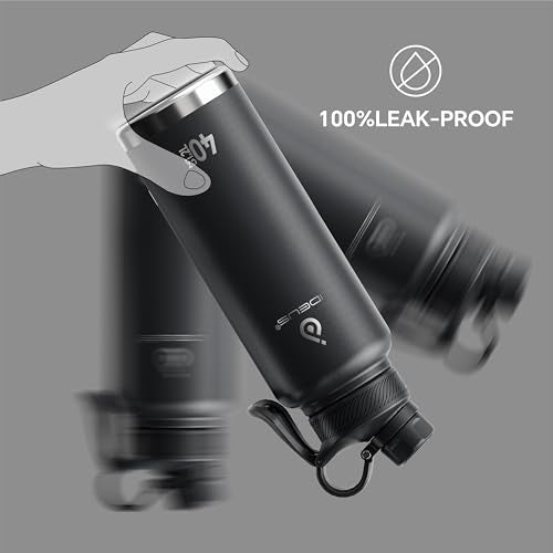 40oz Stainless Steel Insulated Bottle with 2 Leak