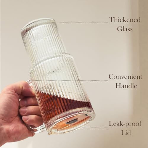 18oz Iced Coffee Cups with Lids and Straws