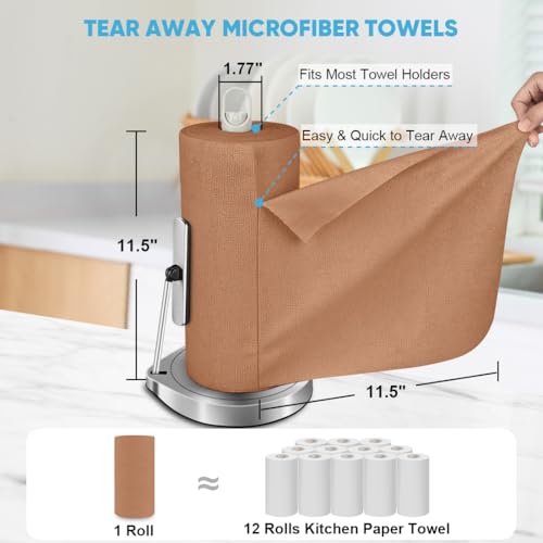 Microfiber Cleaning Cloth Roll (75 Count)