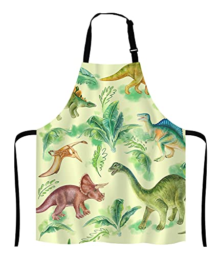 Dinosaur Kitchen Cooking BBQ Chef Apron