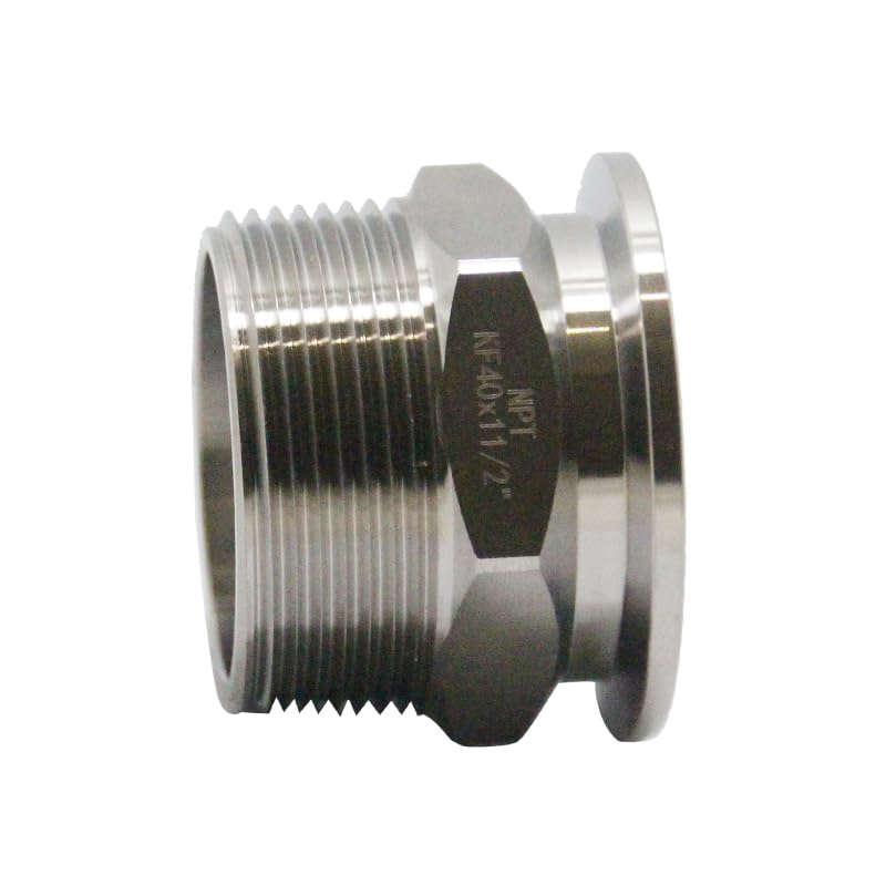 SS304 KF40 NPT Male Adaptor thread 1.5" NW40 KF Male coupling ISO