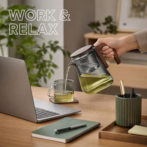 Magnetic Glass Teapot with Infuser