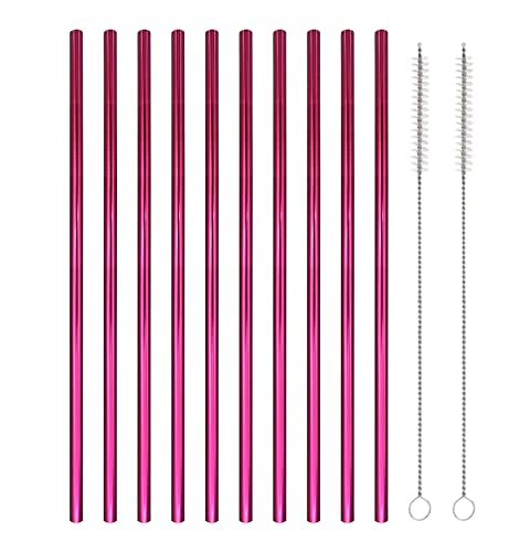 10 Pcs Stainless Steel Straws