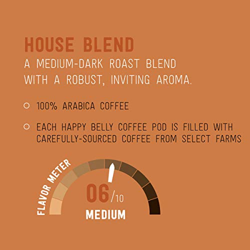Amazon Brand Happy Belly Medium Roast Coffee Pods (100 Count)