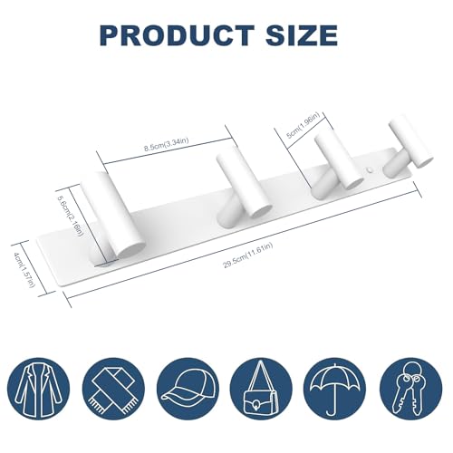 Hat and Coat Wall Mount Rack (2 Count)