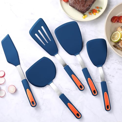 5 Pieces Silicone Spatula Set (5 Count)