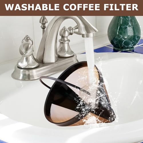Reusable Coffee Filter 14 cup Compatible with Cuisinart Coffee Maker (7 Count)