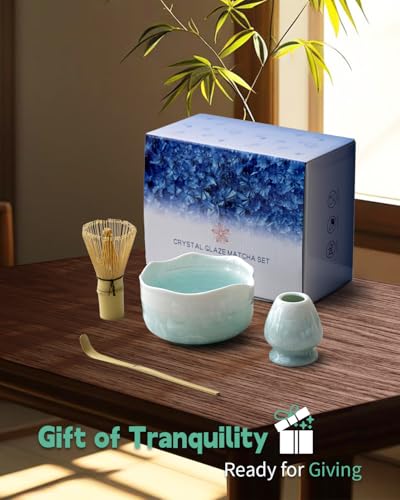 Natural Crystal Flower Matcha Set