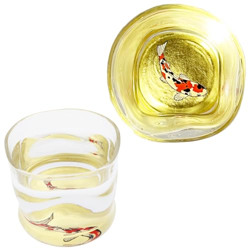 Colored Carp sake cup