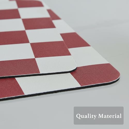 Checkered Dish Drying Mat for Kitchen Counter