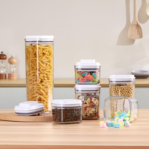 Food Airtight Containers storage with Lids 3 Pack One Button Open (47.6198 Ounce)