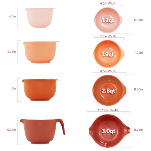 Mixing Bowls with Pour Spout