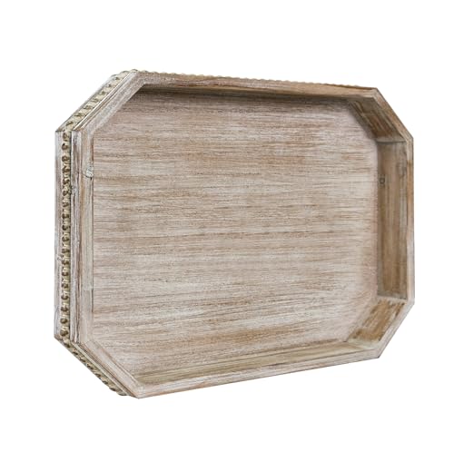 Octagonal Wood Serving Tray