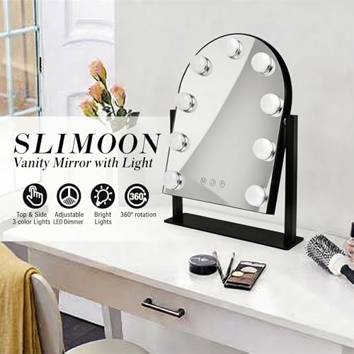 Arched Makeup Vanity Mirror with Lights (9 Count)