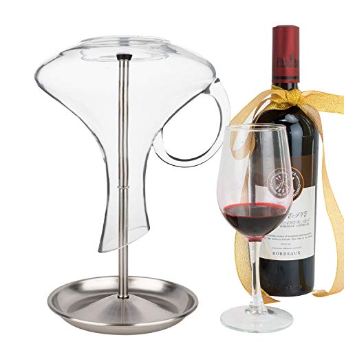 Wine Decanter Drying Stand with Silicone Head to Prevent Scratches
