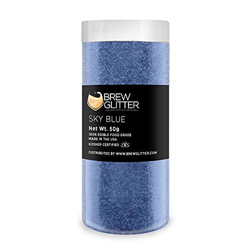 Sky Blue BREW GLITTER Edible Glitter For Drinks