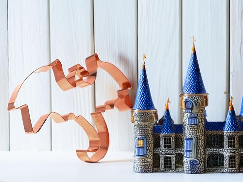 Large Flying Dragon Cookie Cutter 6.25” Solid Copper
