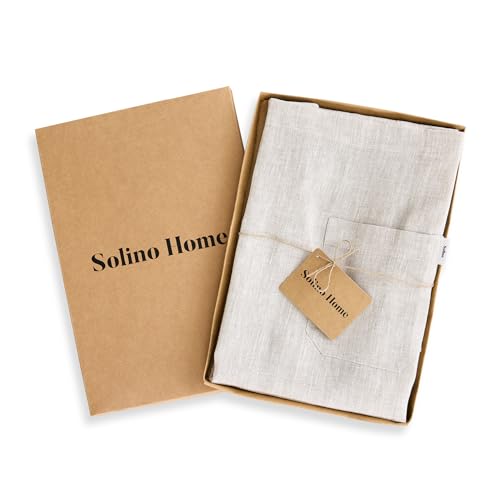 100% Pure Linen Apron Light Natural Woven