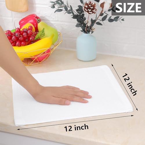 100% Cotton Waffle Weave Kitchen Dish Cloths 18 (8 Count)