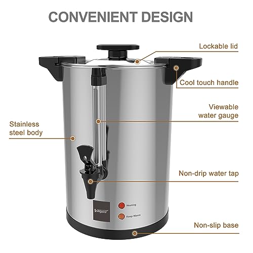 32 Cup Commercial Stainless Steel Electric Coffee Urn