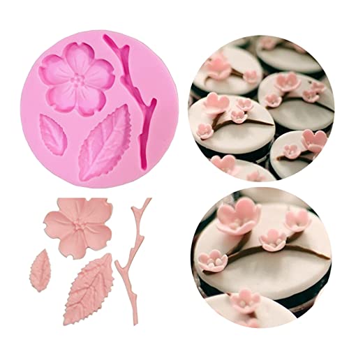 Flowers Fondant Molds Silicone Flower Molds for Cupcake Dessert