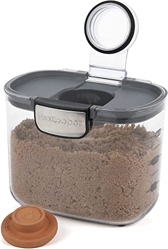 International ProKeeper+ Clear Plastic Airtight Food Baker's Kitchen Storage Organization Container Canister Set with Magnetic Accessories (2 Count)