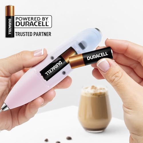 Powerful Milk Frother Wand With Duracell Batteries