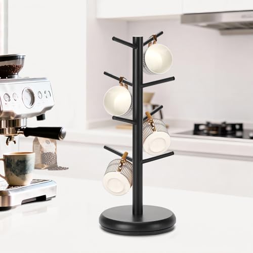 Mug Holder 360° Rotating Mug Tree Holds 8 Coffee Cups