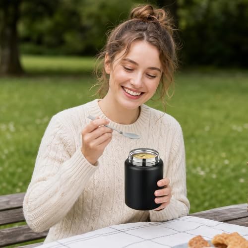 16oz Insulated Food Jar with Spoon