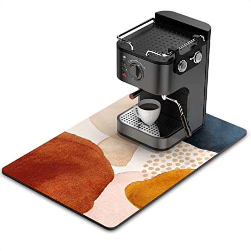 Coffee Mat 16" x 24" Cute Boho Theme Coffee Bar Mats for Espresso Machine Station Accessories and Organizer